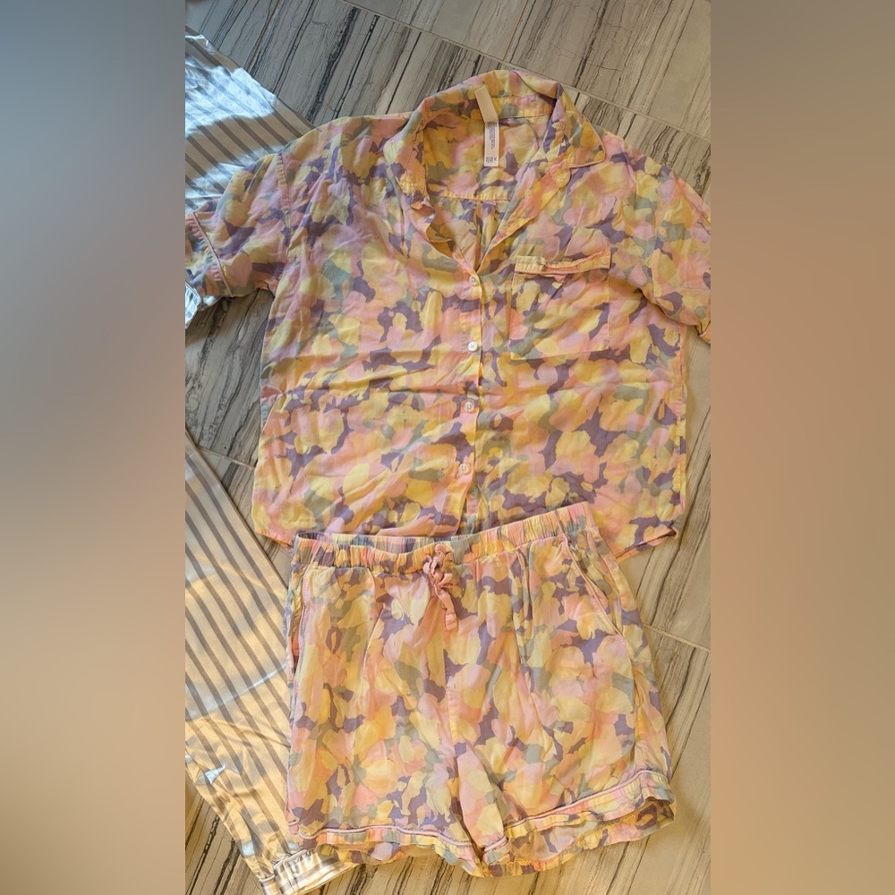 Stars Above Pastel Floral Pajama Top bundle - Picture 2 of 5